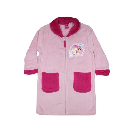Dziecięcy ciepły szlafrok - Coral - Disney Princess - jasnoróżowy - 128