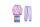 Pizama flanelowa dla dzieci - Disney Princess - jasno fioletowa - 122