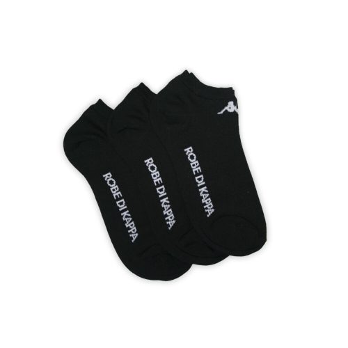 Kappa unisex stopki merceryzowane - 3 pary/opakowanie - bawełniane stopki - czarne - 39-41