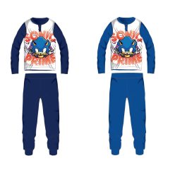 Sonic jersey bawełniany piżama - granatowy - 110