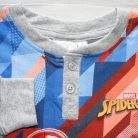 Dłama cienka bawełniana piżama dziecięca - Spiderman - wzorem abstrakcyjnym - Jersey - szary - 116