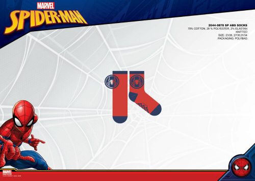 Skarpety dziecięce Spiderman z antypoślizgową podeszwą - czerwone - 27-30