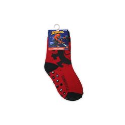   Antypoślizgowe skarpetki dziecięce - Spider-Man - pluszowa - Spider-Man - czerwono-czarna - 31-34