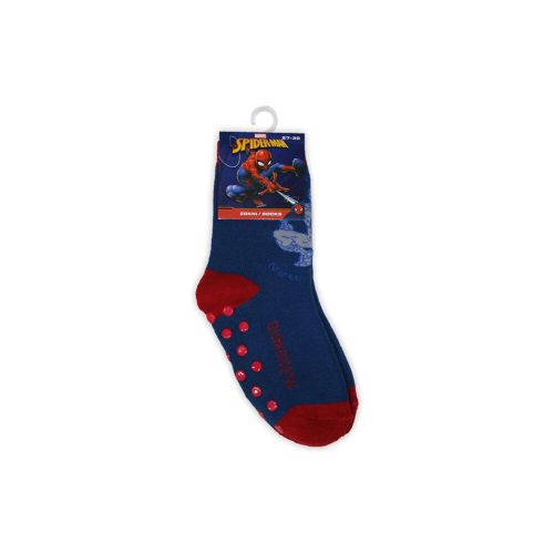 Antypoślizgowe skarpetki dziecięce - Spider-Man - pluszowa - Spider-Man - ciemnoniebieska - 31-34