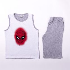   Mężczyzna-pająk bawełniany letni zestaw - t-shirt-krótkie spodenki zestaw