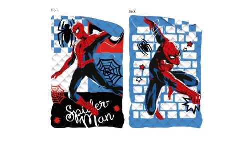 Spider-Man dwustronny koc, koc łoża - 170 x 260 cm