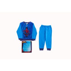   Gruba bawełniana piżama dziecięca - Spiderman - średni niebieski - 122