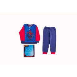   Gruba bawełniana piżama dziecięca - Spiderman - ciemnoniebiesko-czerwony - 98