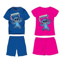 Disney Stitch bawełniany letni zestaw - koszulka-spodenki