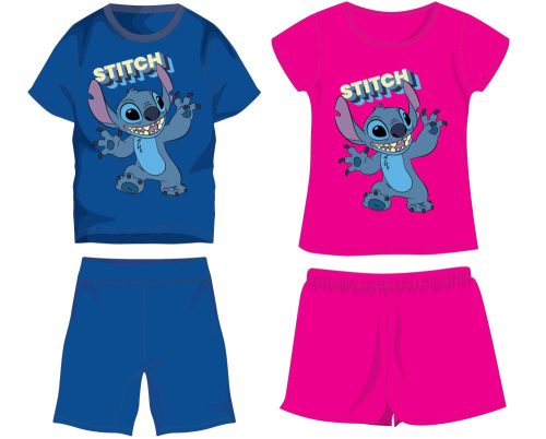 Disney Stitch bawełniany letni zestaw - koszulka-spodenki
