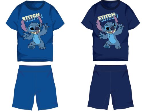 Disney Stitch bawełniany letni zestaw - koszulka-szorty - granatowy - 110