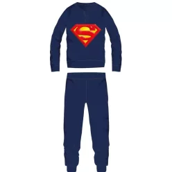 Superman męska cienka piżama z dżerseju - granatowa - M