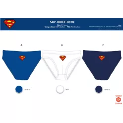 Chłopięce bawełniane szorty z Supermanem - 3 sztuki