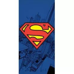   Ręcznik plażowy dla dzieci Superman - 100% bawełna - 70x140 cm - granatowy
