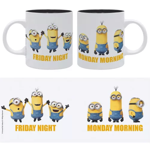 MINIONS bögre 320ml Friday vs Monday