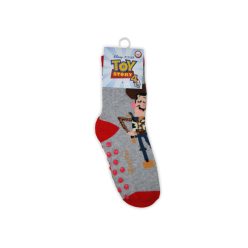   Csúszásgátlós dziecięce skarpetki - Toy Story - pluszowe - szare - 23-26