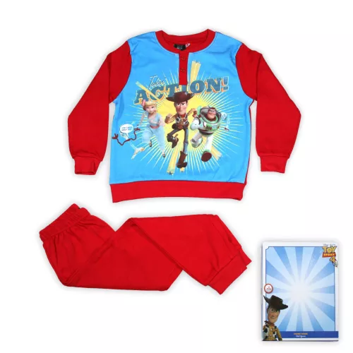 Zimowa bawełniana piżama dziecięca - Toy Story - czerwona - 116