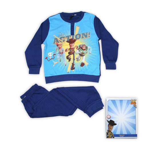 Zimowa bawełniana piżama dziecięca - Toy Story - granatowa - 98