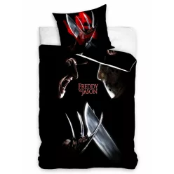   Pościel FREDDY VS JASON WARNER BROS 100% bawełna 140x200 + 70x90